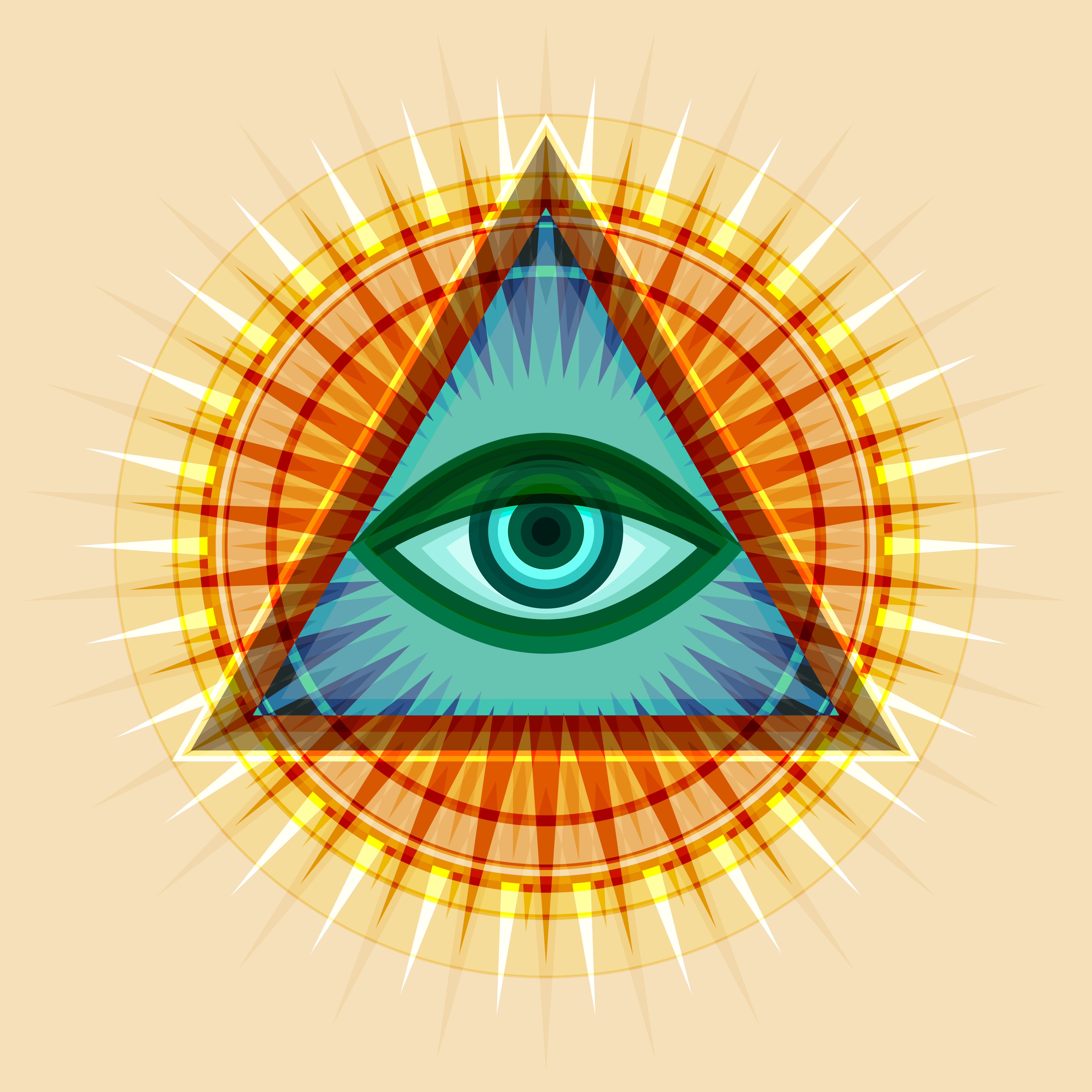 Всевидящее око Бога глаз Провиденса